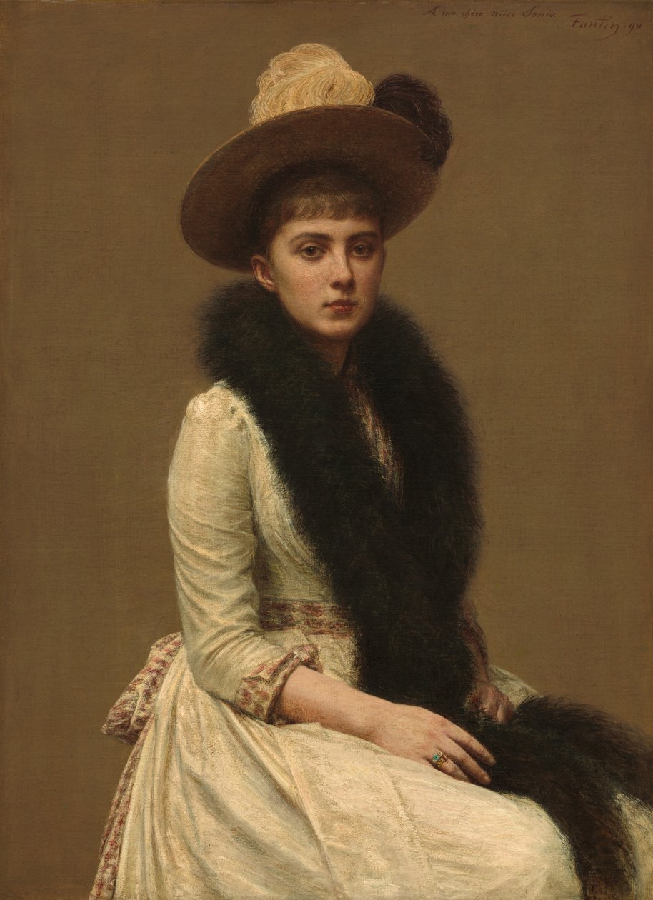 Sonian muotokuva tekijältä Ignace Henri Jean Fantin Latour