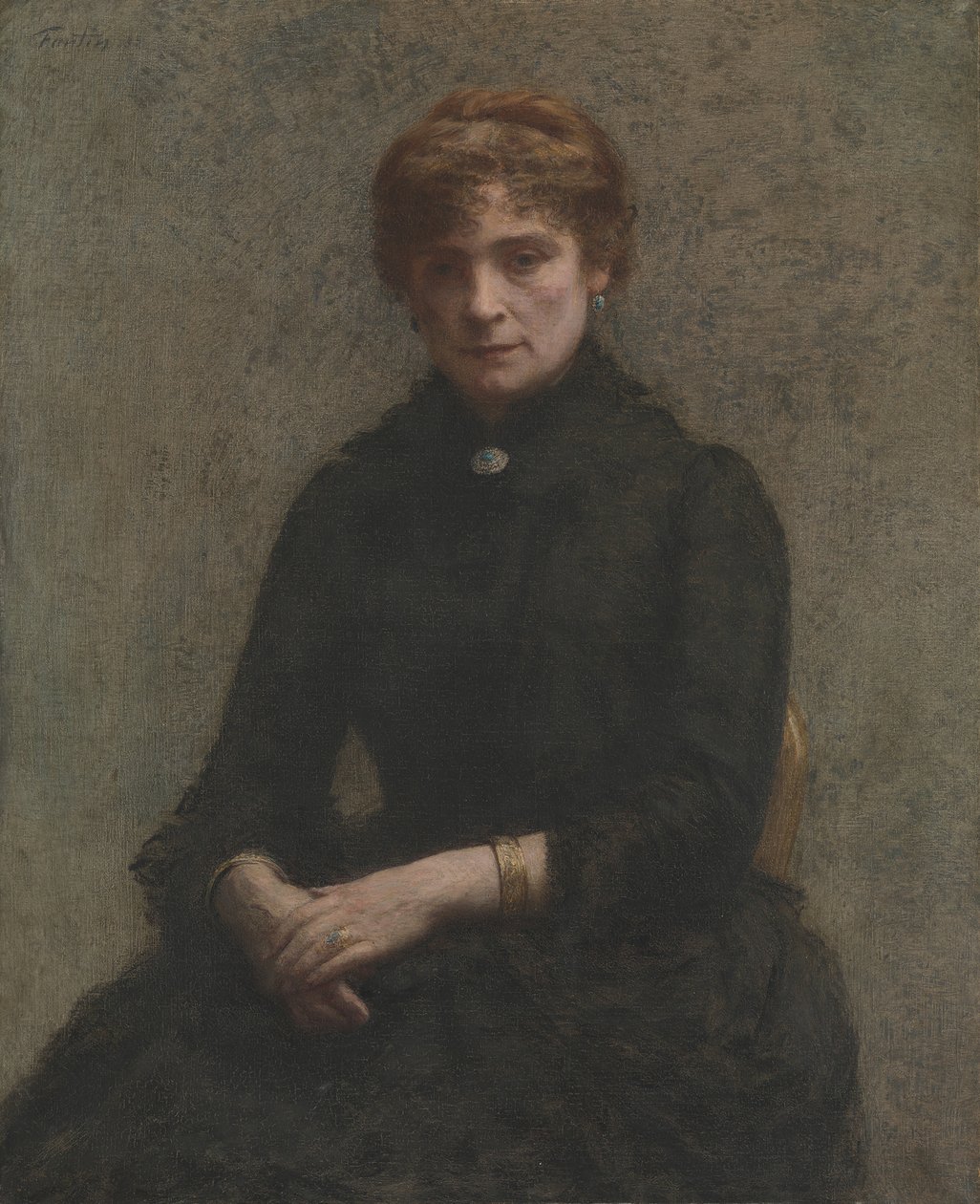 Naisen muotokuva, 1885. tekijältä Ignace Henri Jean Fantin Latour
