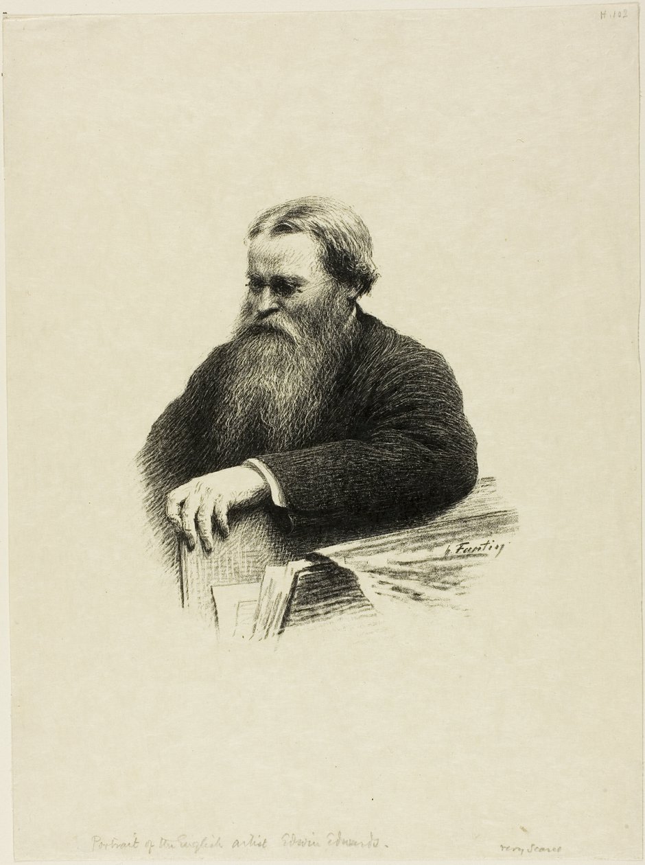 Taiteilija Edwin Edwardsin muotokuva tekijältä Ignace Henri Jean Fantin Latour