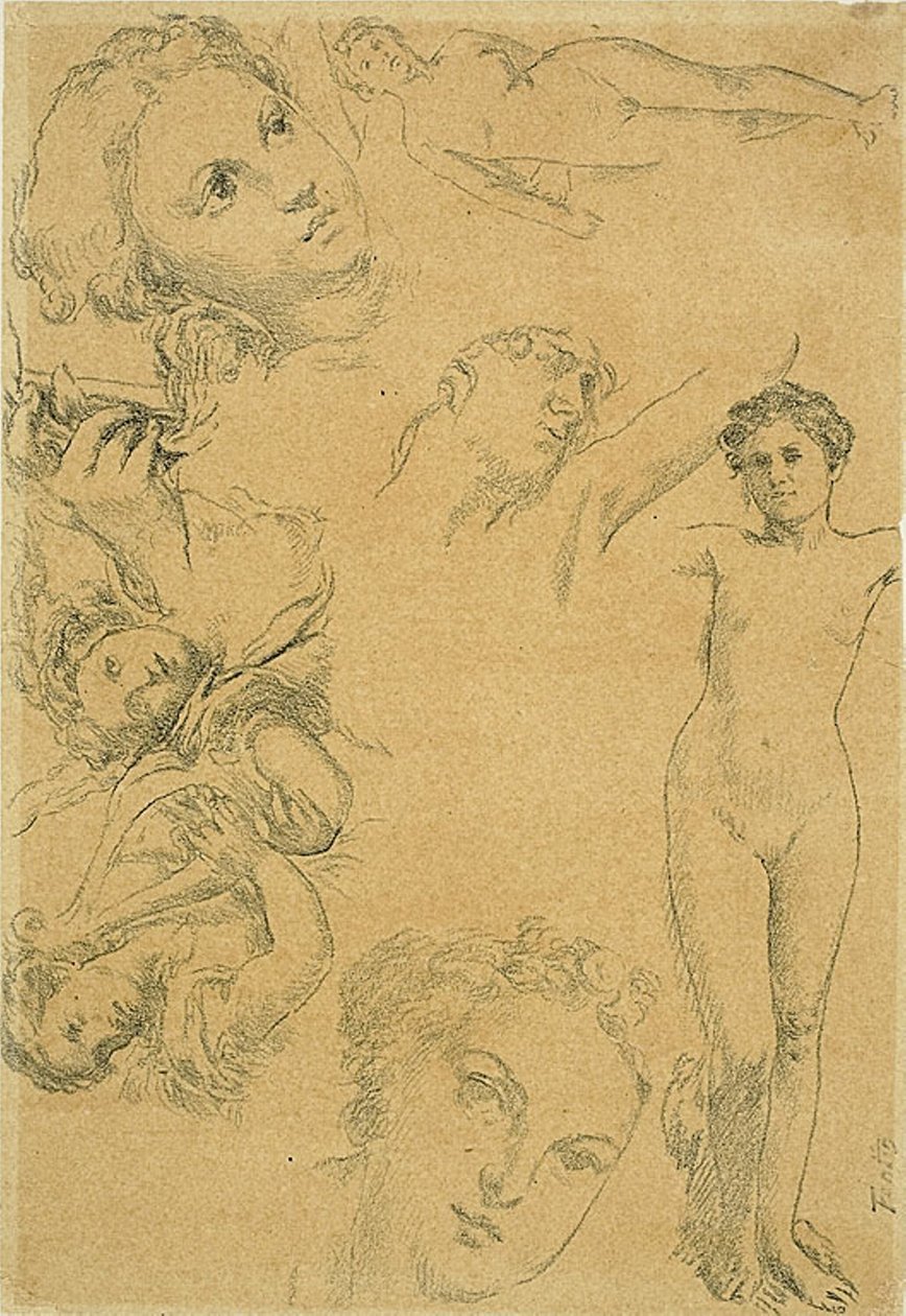 Tutkimusarkki (kopio) tekijältä Ignace Henri Jean Fantin Latour