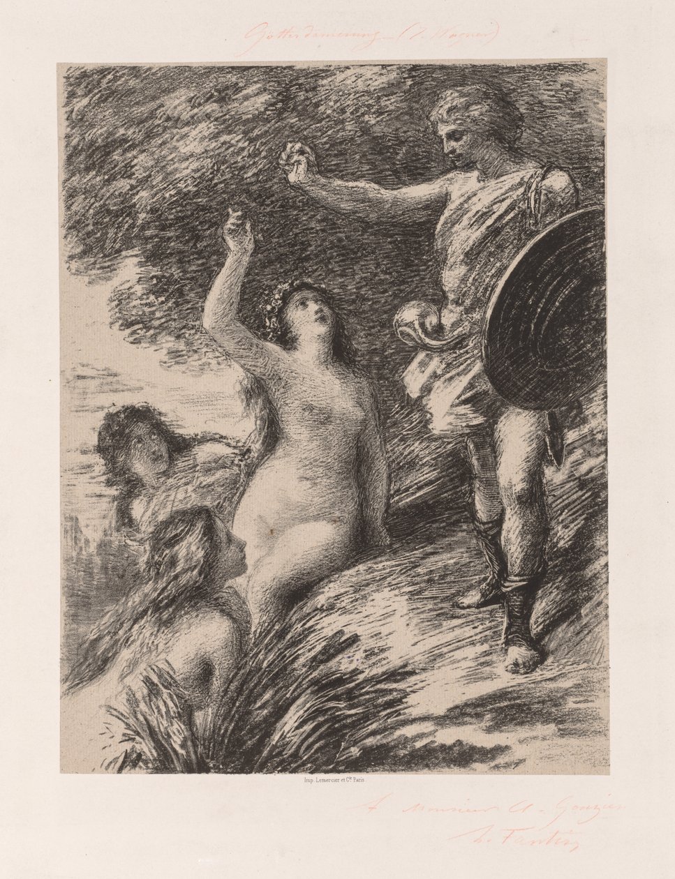 Siegfried ja Reinin tyttäret tekijältä Ignace Henri Jean Fantin Latour