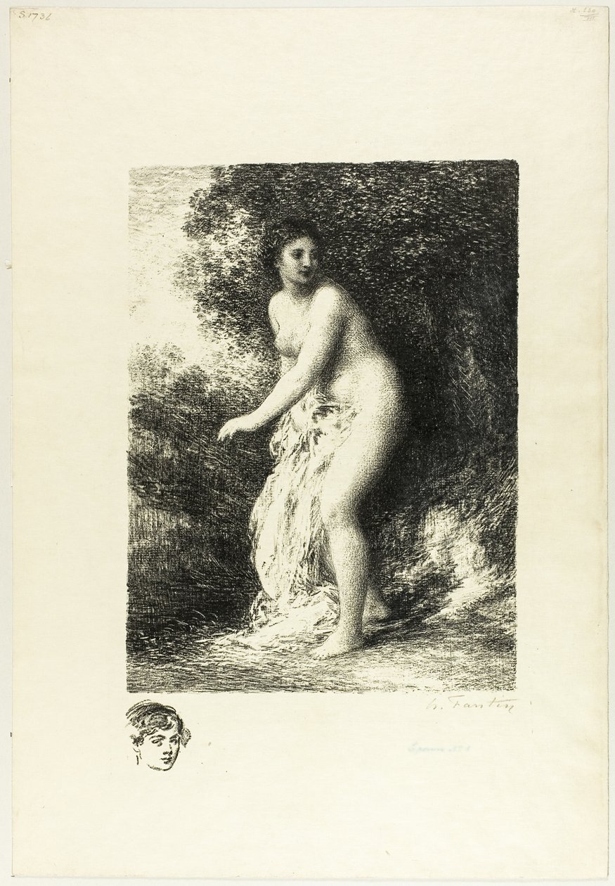 Seisova kylpylä, toinen levy tekijältä Ignace Henri Jean Fantin Latour