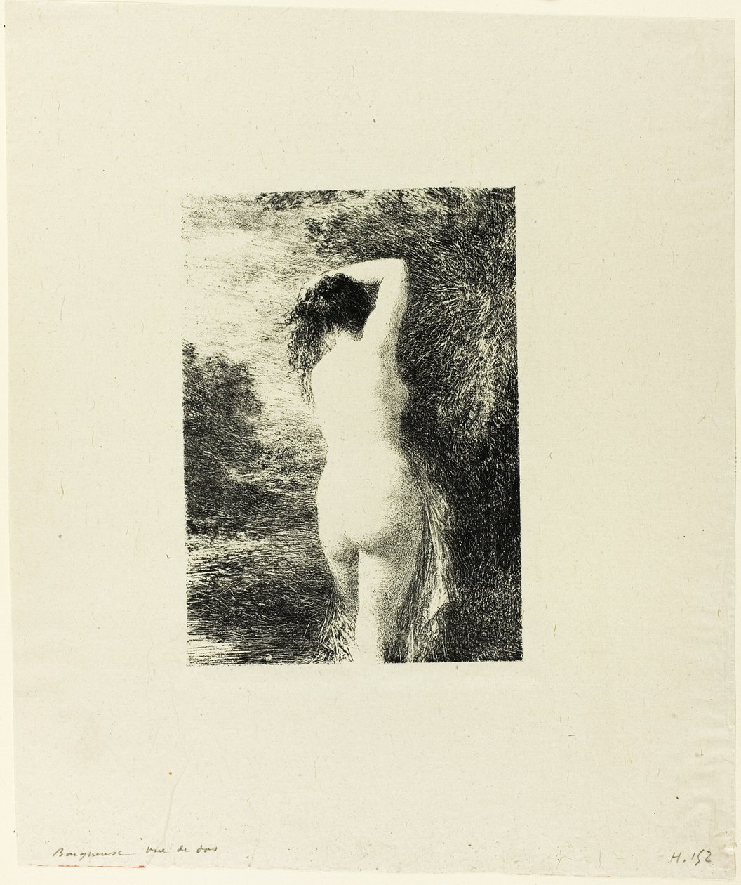 Seisova uimari, kolmas lautanen tekijältä Ignace Henri Jean Fantin Latour