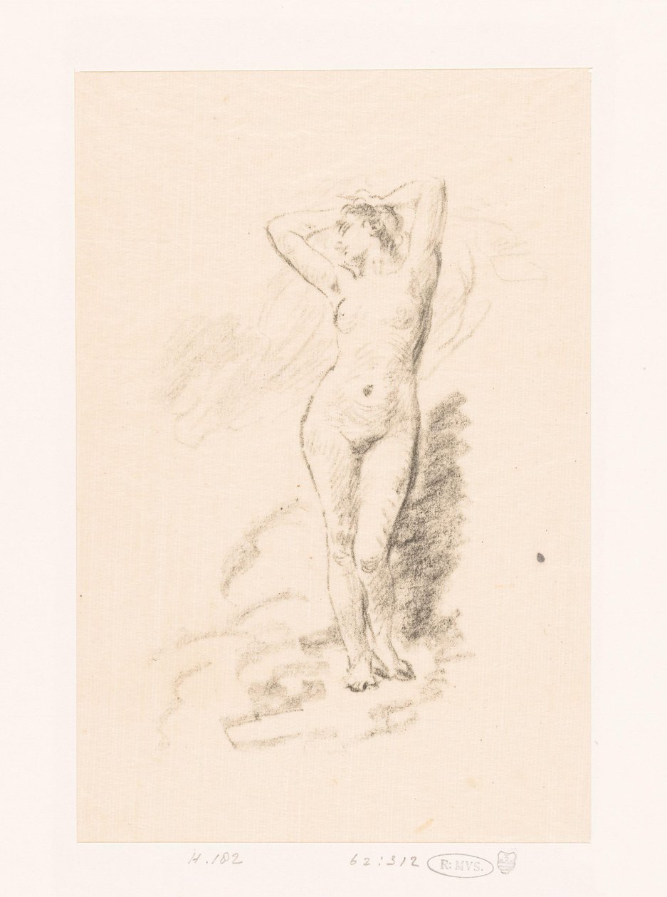Tutkimus seisovasta alastomasta naisesta tekijältä Ignace Henri Jean Fantin Latour