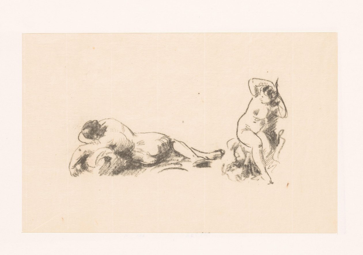 Tutkimusarkki kahdella alastomalla naisella tekijältä Ignace Henri Jean Fantin Latour