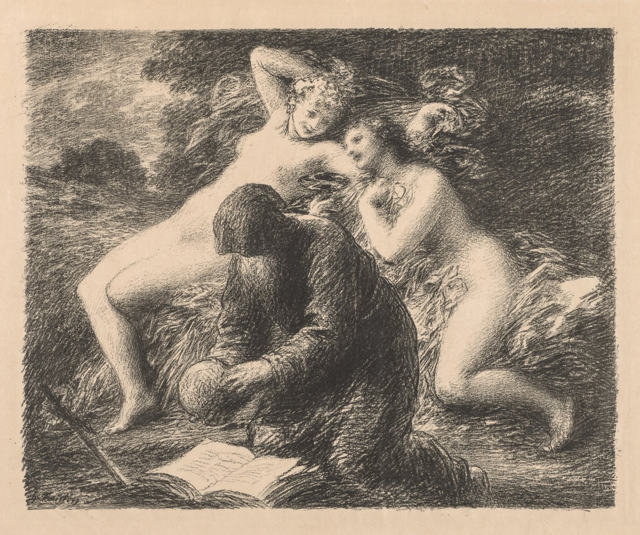 Temptació de Sant Antoni finlandès tekijältä Ignace Henri Jean Fantin Latour