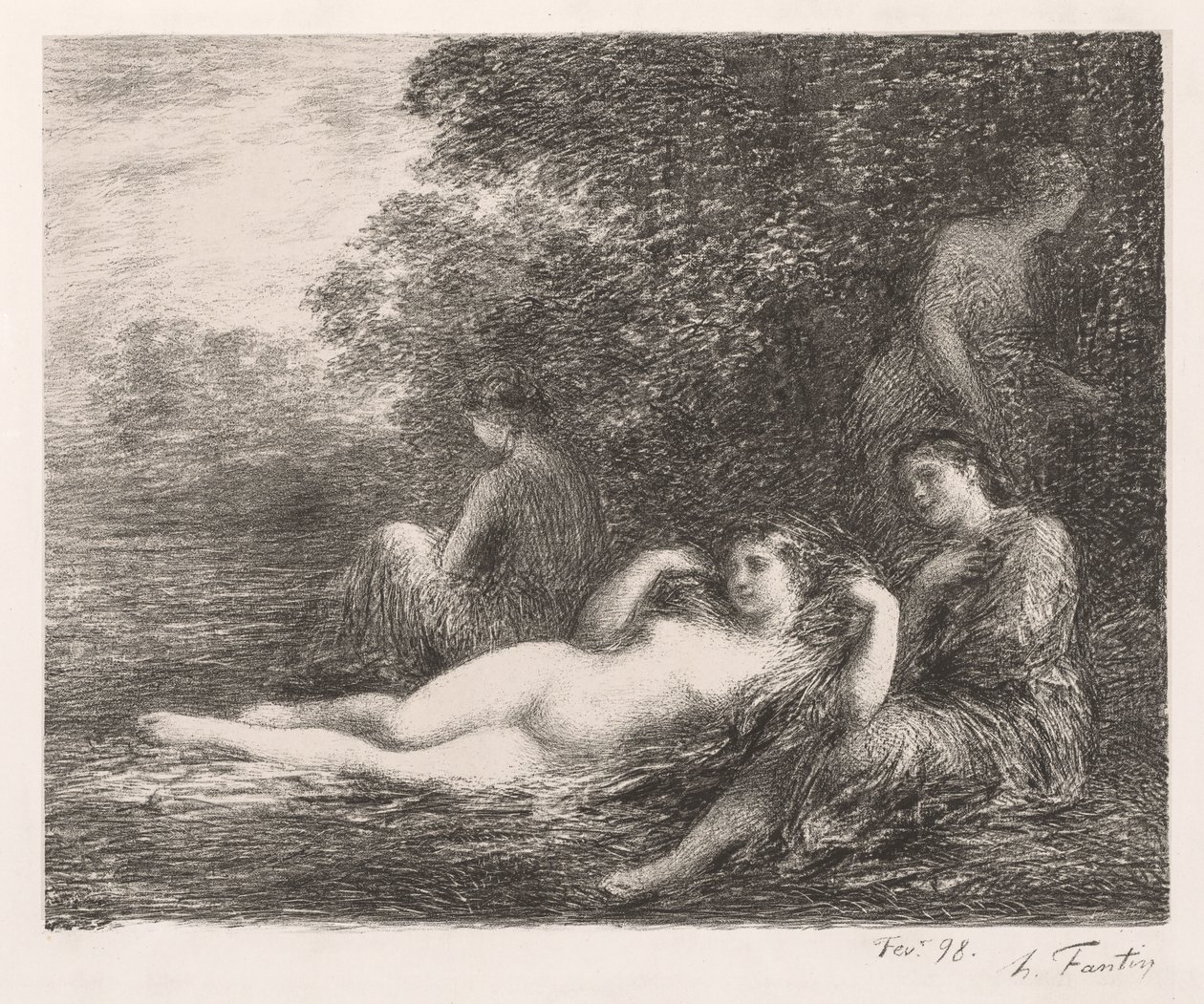 Uimarit tekijältä Ignace Henri Jean Fantin Latour