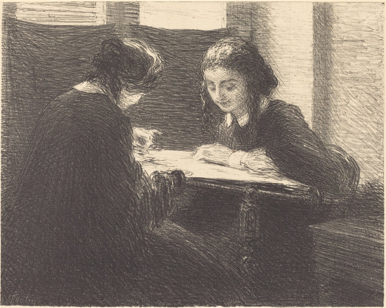 Brodeeraajat tekijältä Ignace Henri Jean Fantin Latour