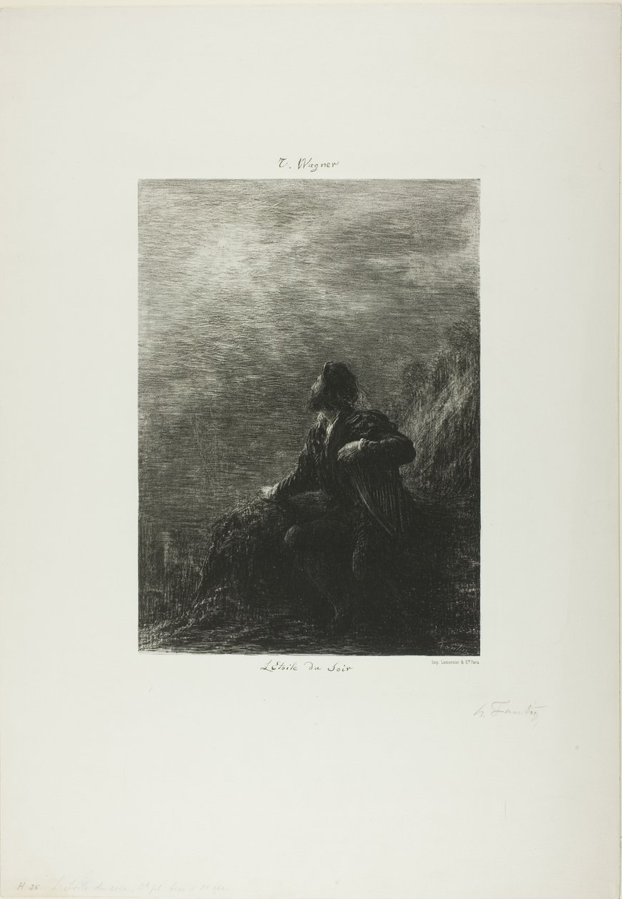 Iltatähti, toinen levy tekijältä Ignace Henri Jean Fantin Latour