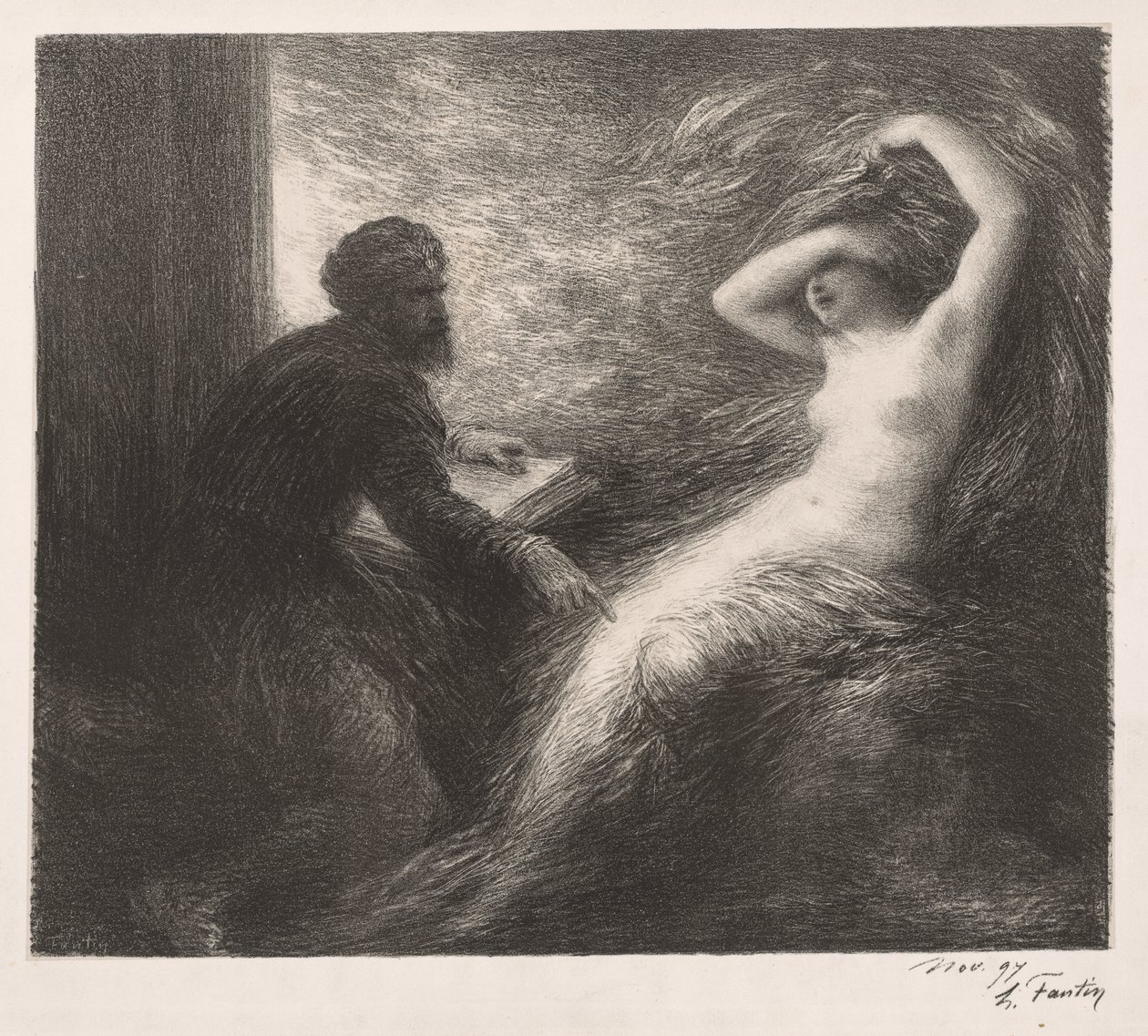Kundryn mielikuva tekijältä Ignace Henri Jean Fantin Latour