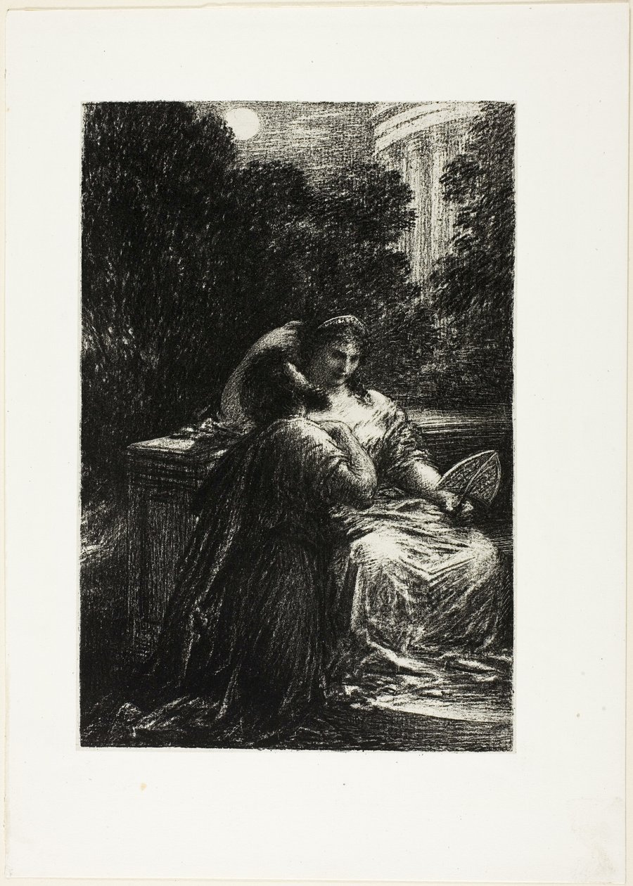 Troijalaiset Carthagessa: Act III, Love Duet tekijältä Ignace Henri Jean Fantin Latour