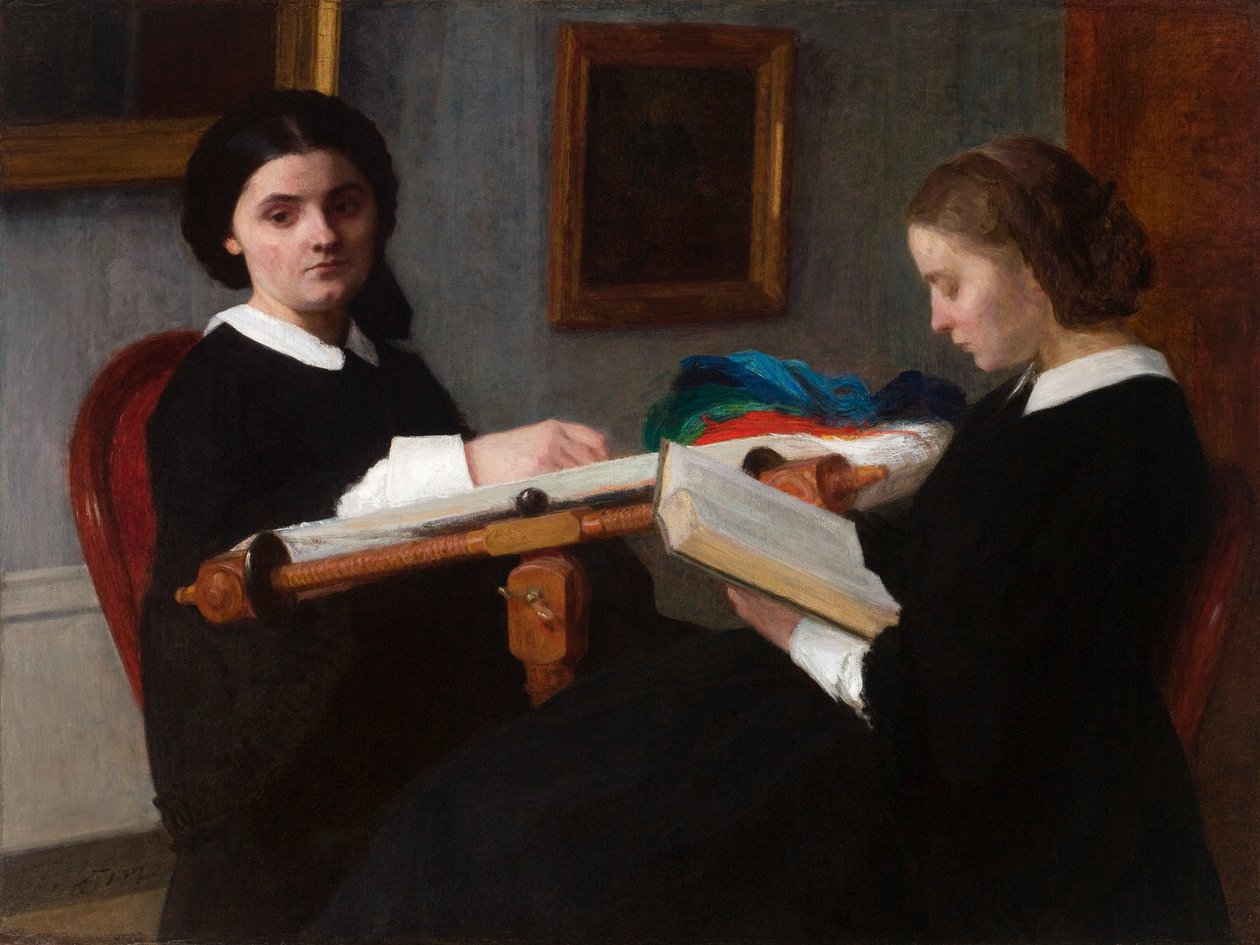 Kaksi sisarta tekijältä Ignace Henri Jean Fantin Latour