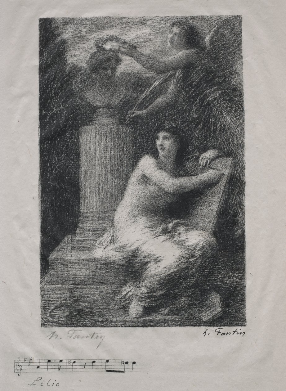 Berliozille (pieni lautanen) tekijältä Ignace Henri Jean Fantin Latour