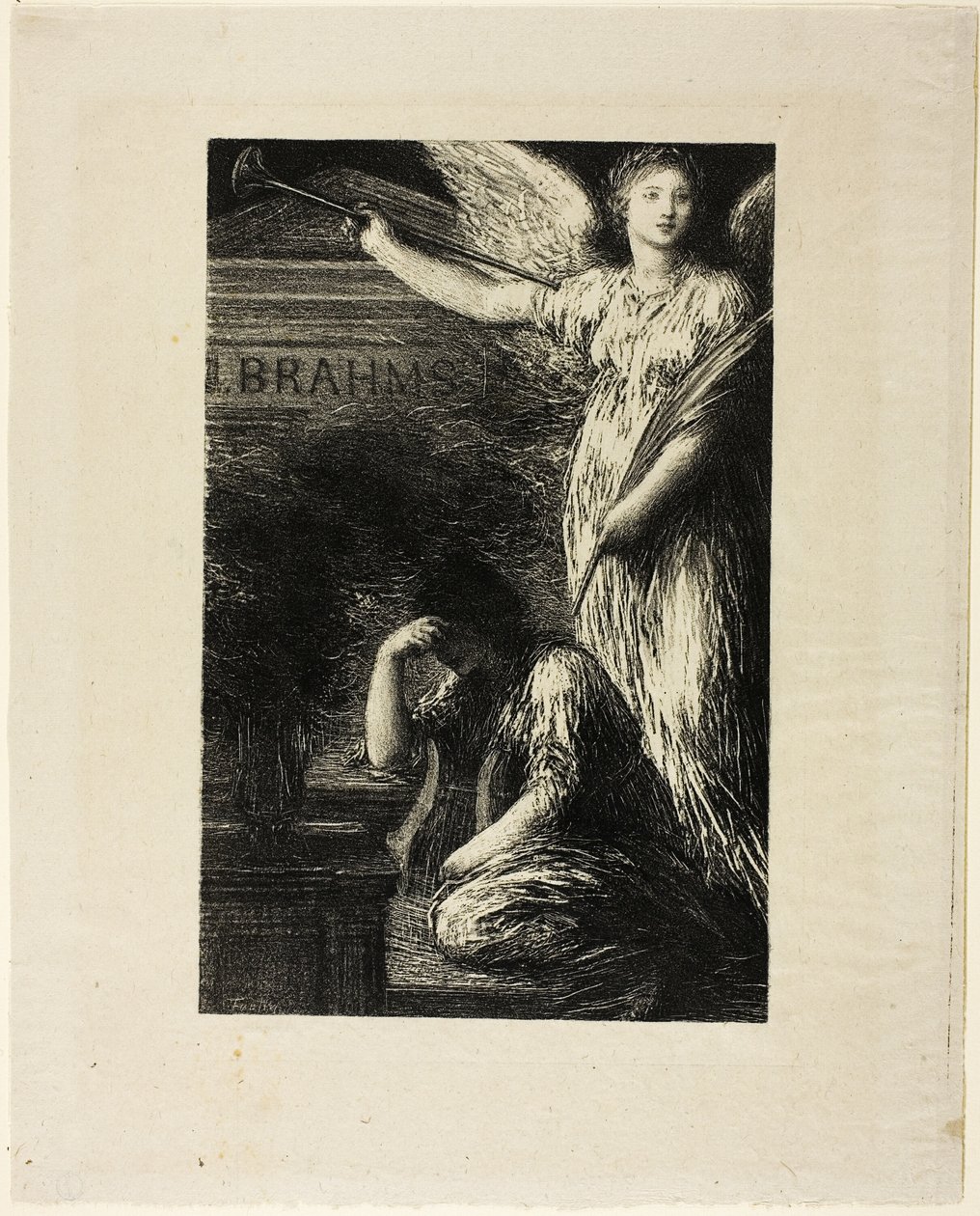 J. Brahmsille tekijältä Ignace Henri Jean Fantin Latour