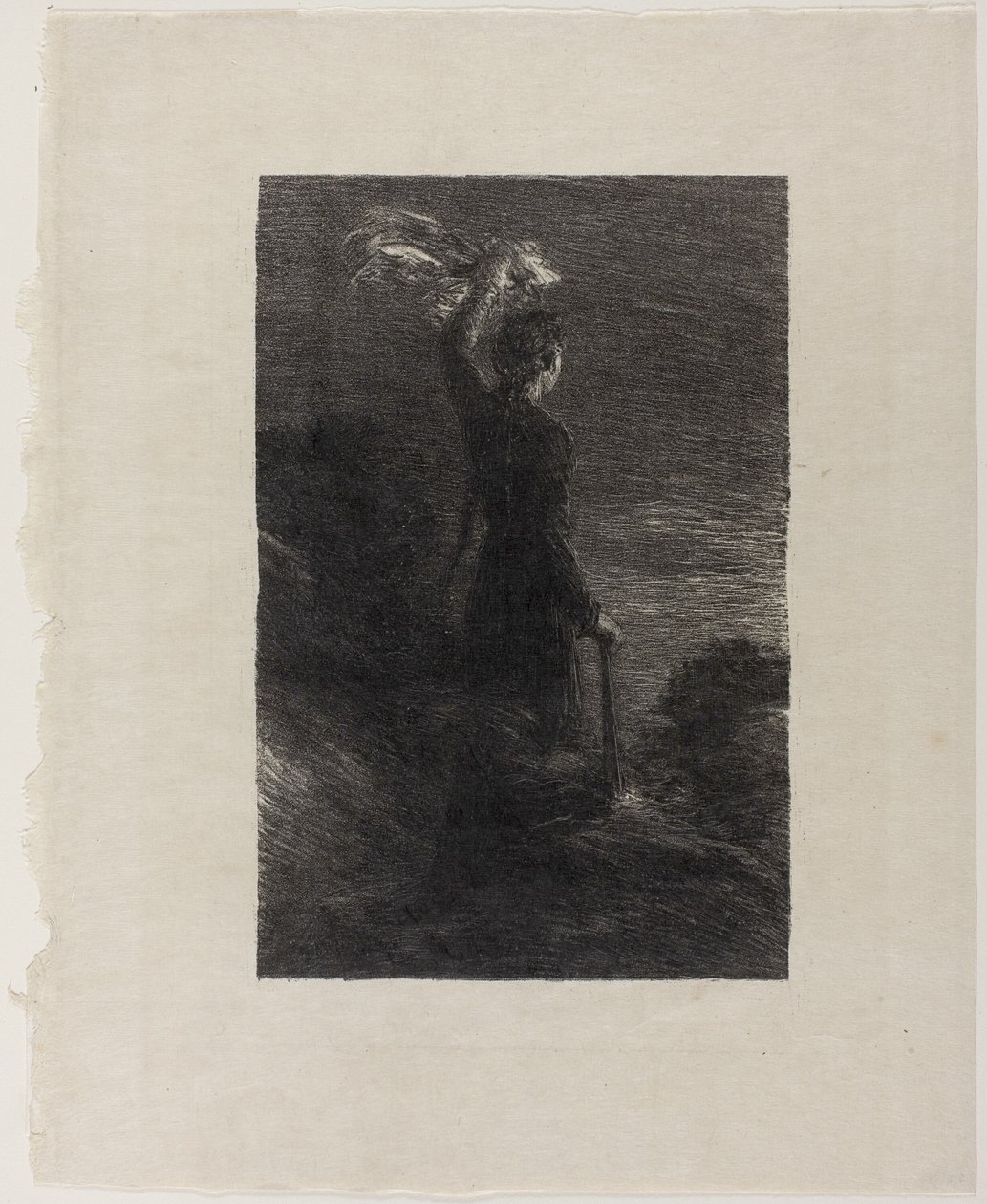 Tristan ja Isolde, näytös II: Signal in the Night tekijältä Ignace Henri Jean Fantin Latour