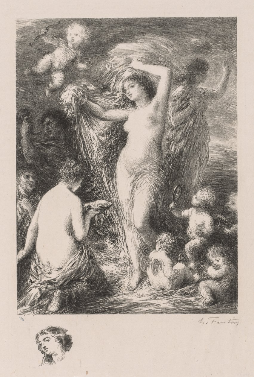 Venus Anadyomene tekijältä Ignace Henri Jean Fantin Latour