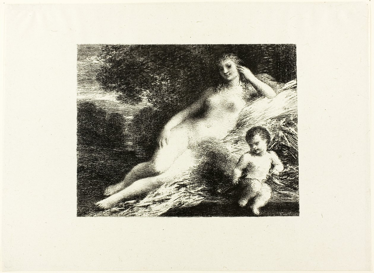 Venus ja Cupid, toinen levy tekijältä Ignace Henri Jean Fantin Latour