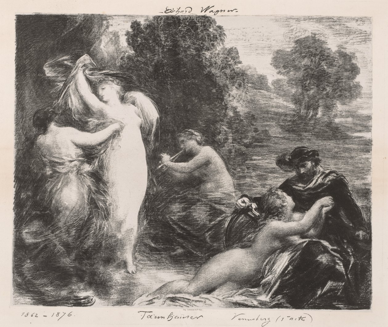 Venusberg tekijältä Ignace Henri Jean Fantin Latour