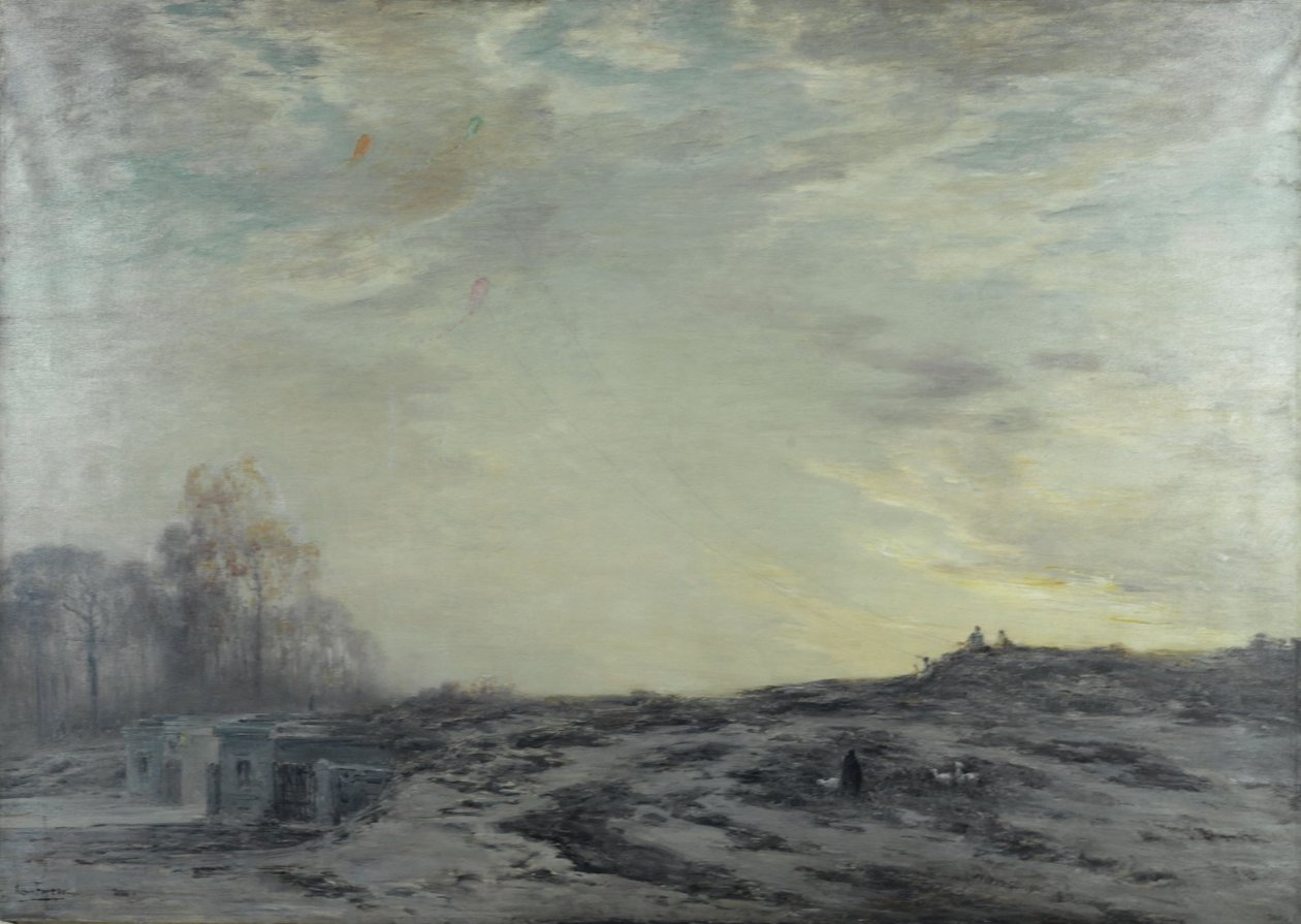 La Banlieue de Paris aux environs des fortifications, n. 1923 (öljy kankaalle) tekijältä Henri Foreau