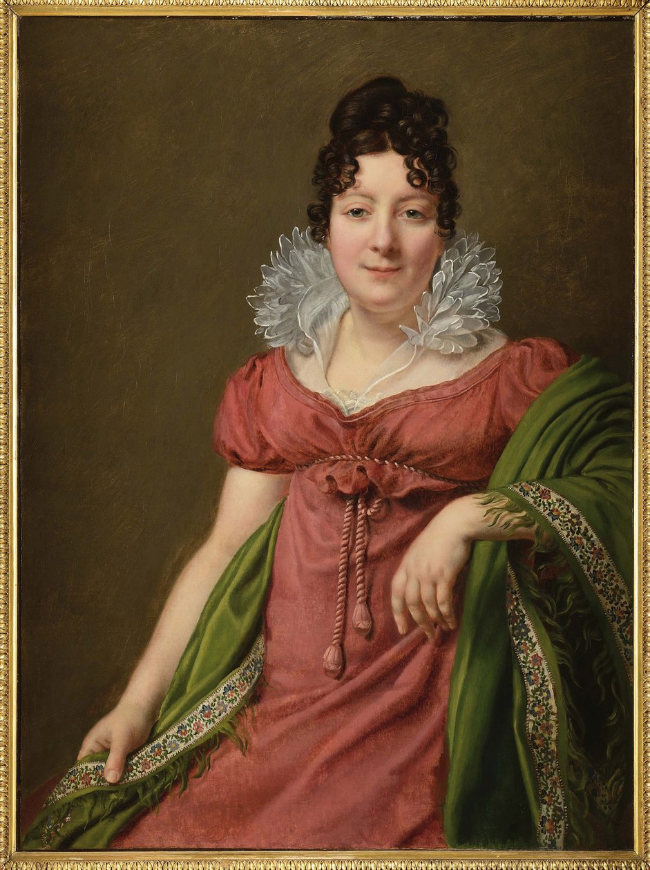 Marie Therese Bourgoin, ranskalainen näyttelijä, Venäjän keisari Aleksanteri I:n rakastajatar - Muotokuva Marie-Therese Bourgoinista (1781-1833), keisari Aleksanteri I:n rakastajatar, Riesener, Henri-Francois (1767-1828). Öljy kankaalle, n. 1809. Koko: 95, tekijältä Henri Francois Riesener