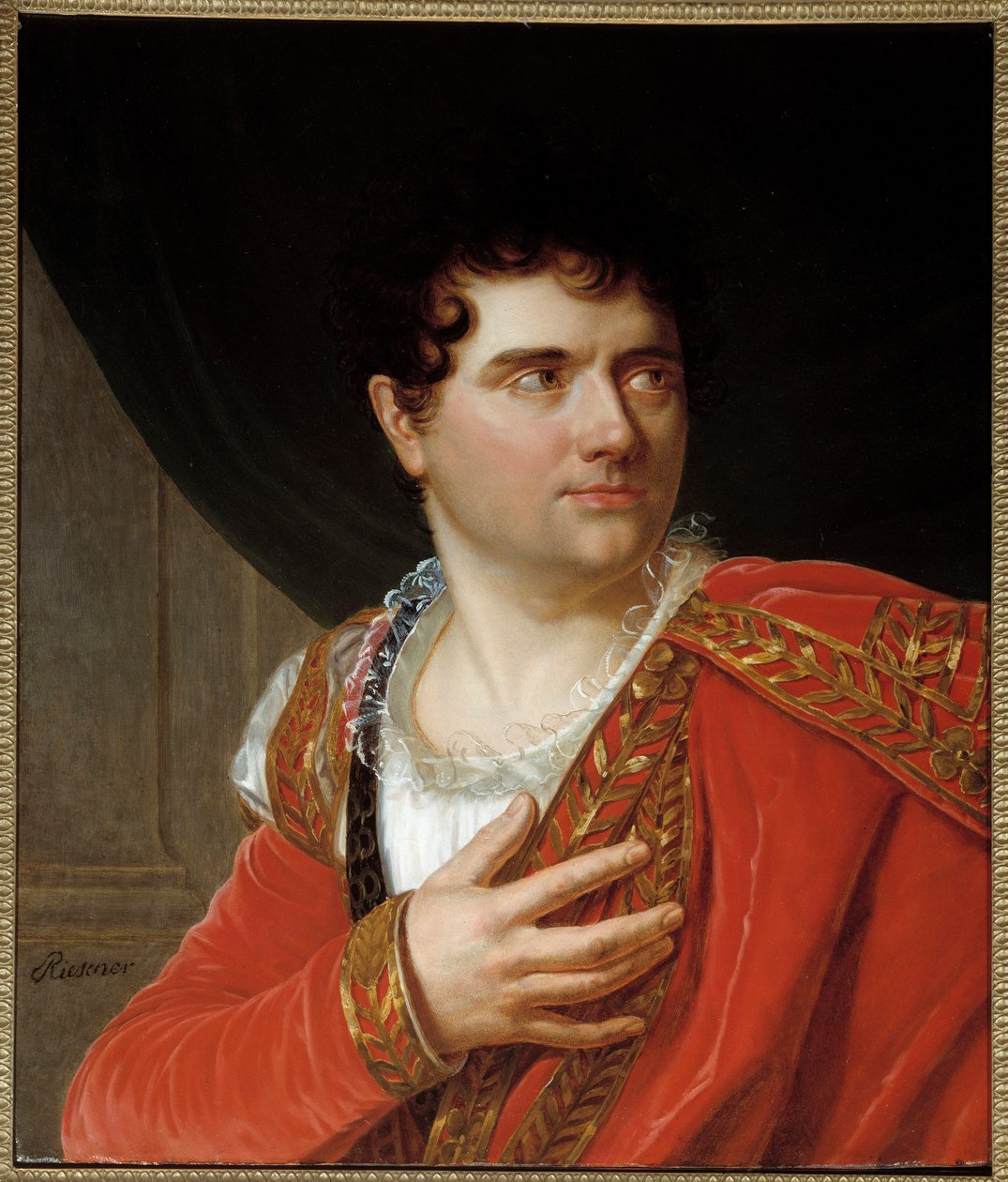 Jean Baptiste Sauveur Gavaudanin (1772 - 1840) muotokuva montano de bertonin roolissa. Henri Francois Riesenerin (1767-1828) maalaus. Öljy kankaalle. Mitat: 0,68 x 0,55 m. Pariisi, Musee Carnavalet tekijältä Henri Francois Riesener