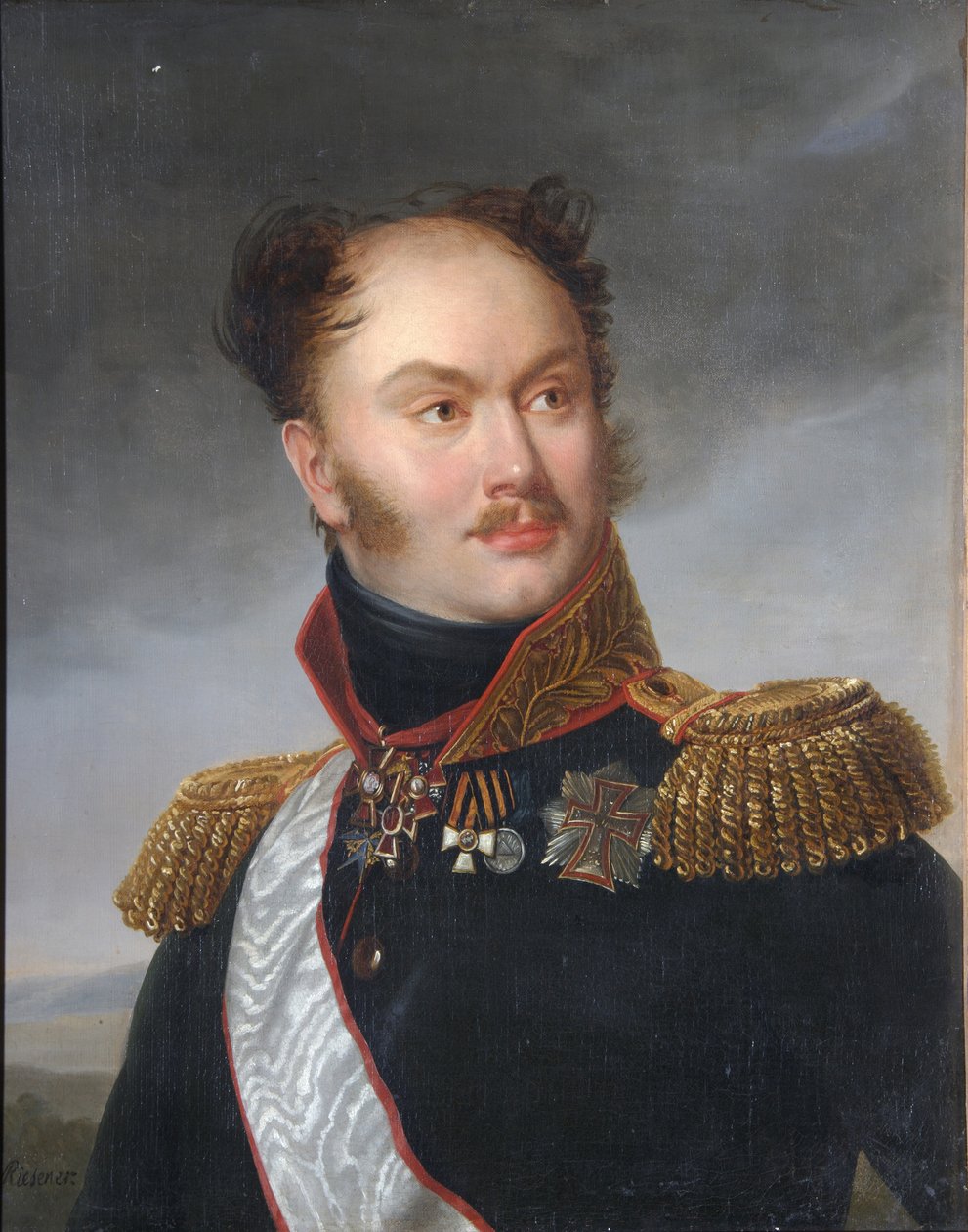 Muotokuva kreivi Mihail Fjodorovitš Orlovista 1788-1842, noin 1818 tekijältä Henri Françoiss Riesener