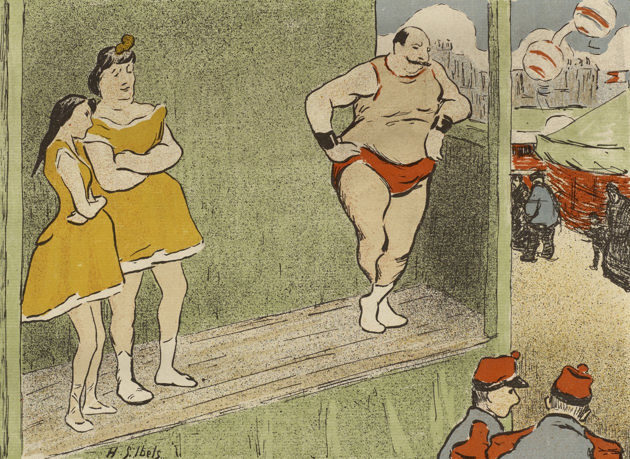 Ohjelma Théâtre Libren Le Grappinin ja LAffranchien tuotantoon, 1892 tekijältä Henri Gabriel Ibels