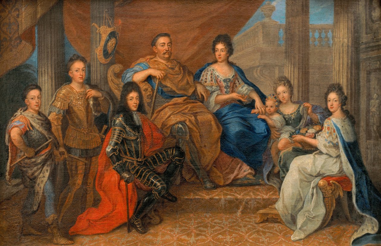 Puolalainen: John III Sobieski perheensä kanssa tekijältä Henri Gascar