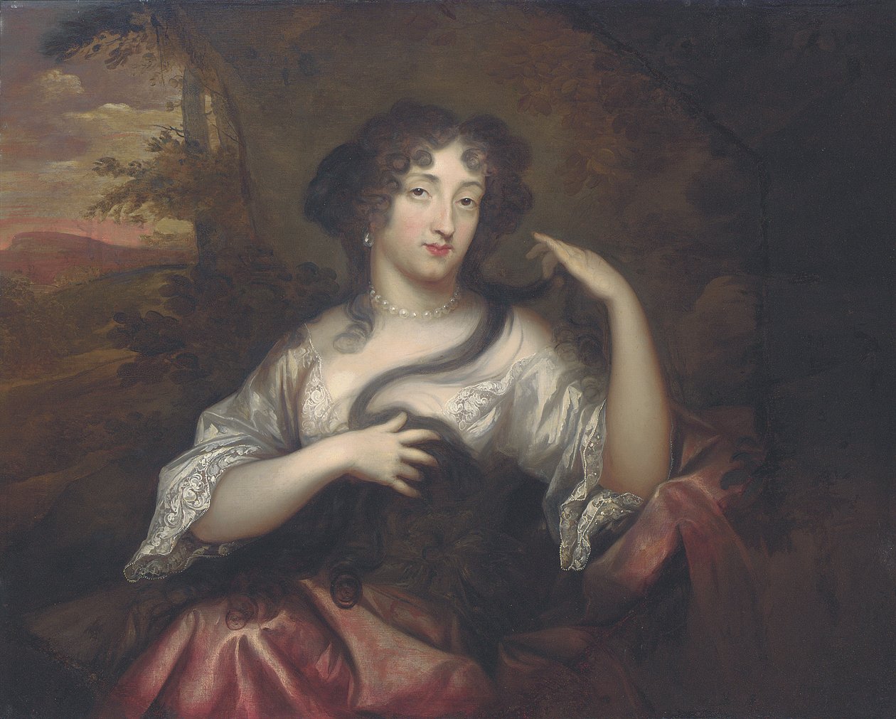 Hortense Mancinin muotokuva, 1680 tekijältä Henri Gascard