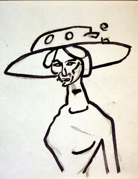 Leveälinjainen hattu tekijältä Henri Gaudier Brzeska