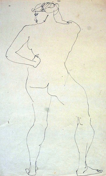 Nainen alaston takaa tekijältä Henri Gaudier Brzeska