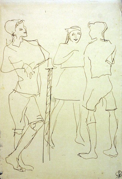 Lapset puistossa tekijältä Henri Gaudier Brzeska