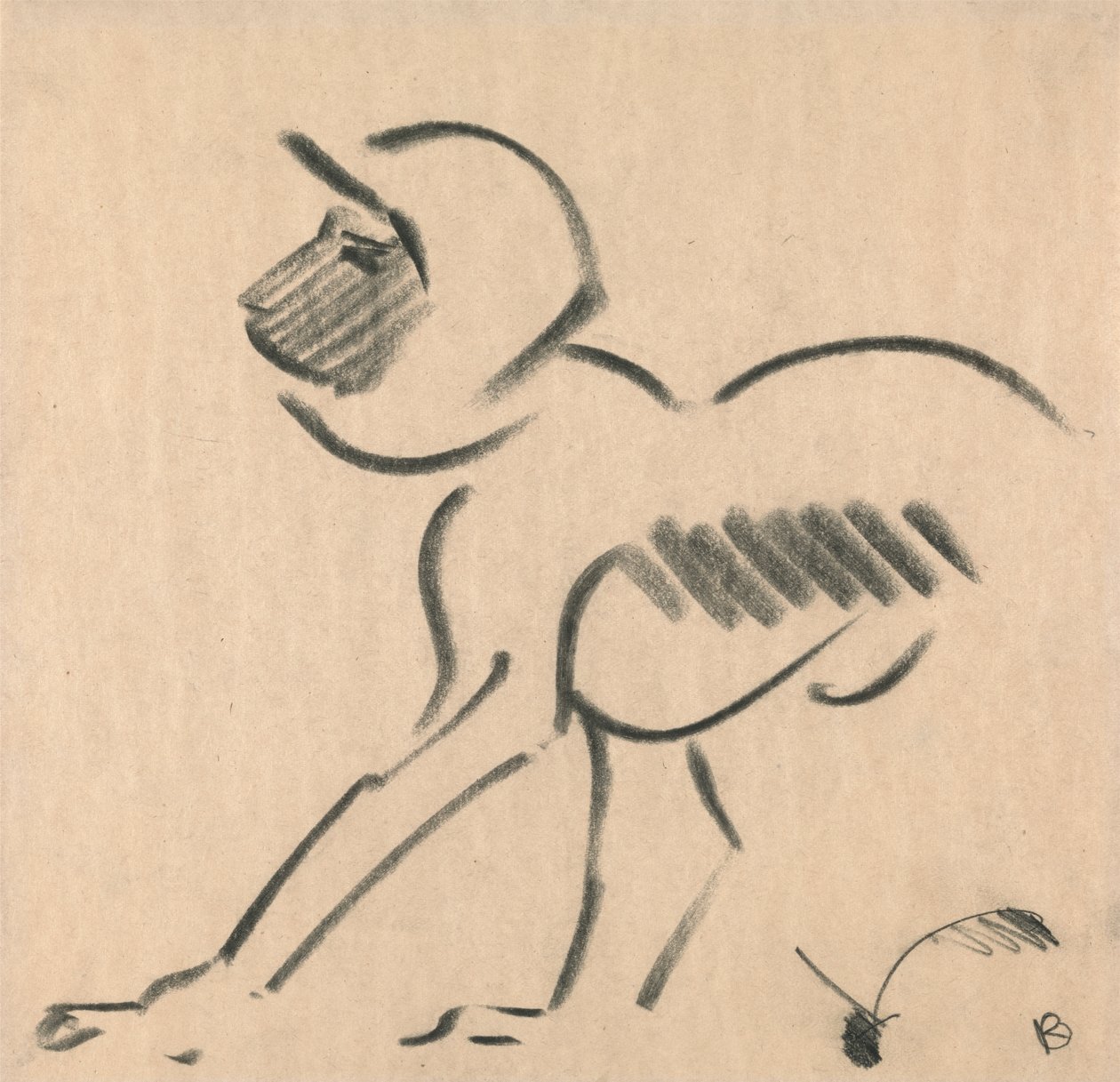Hiipivä apina tekijältä Henri Gaudier Brzeska
