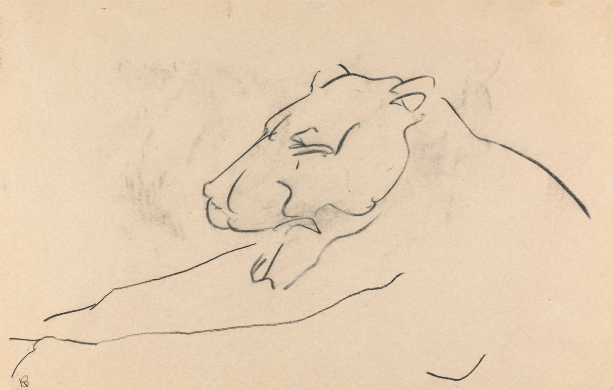 Makaava lioness tekijältä Henri Gaudier Brzeska