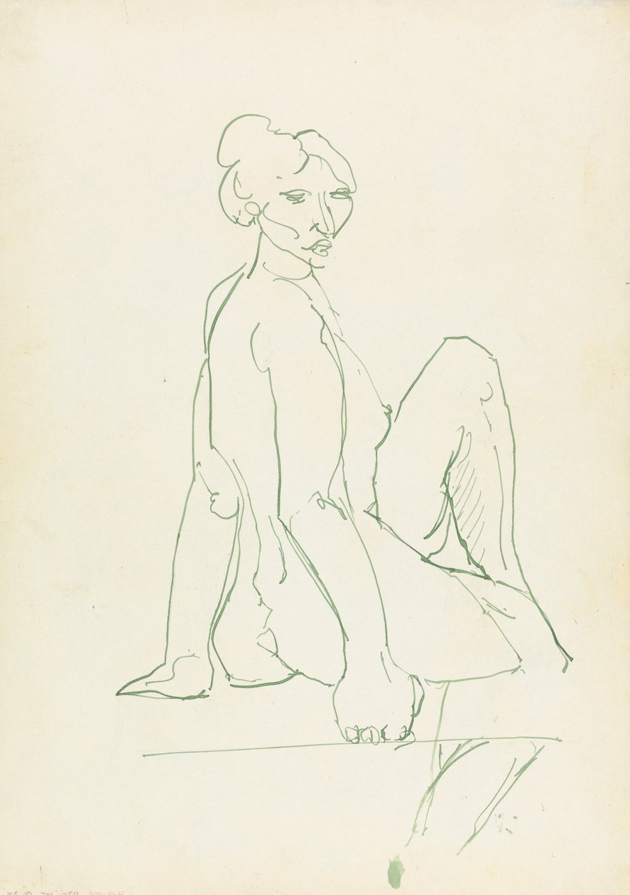 Istuva naishahmo tekijältä Henri Gaudier-Brzeska