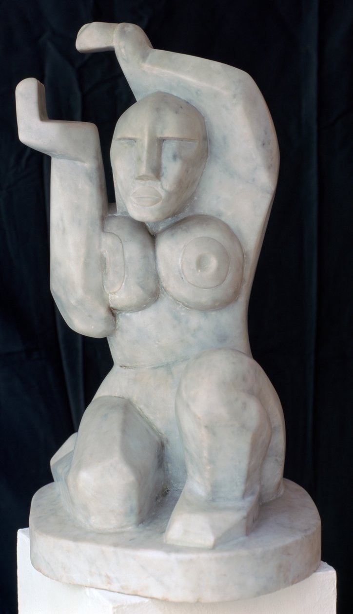Istuva nainen, 1911-1915 tekijältä Henri Gaudier Brzeska