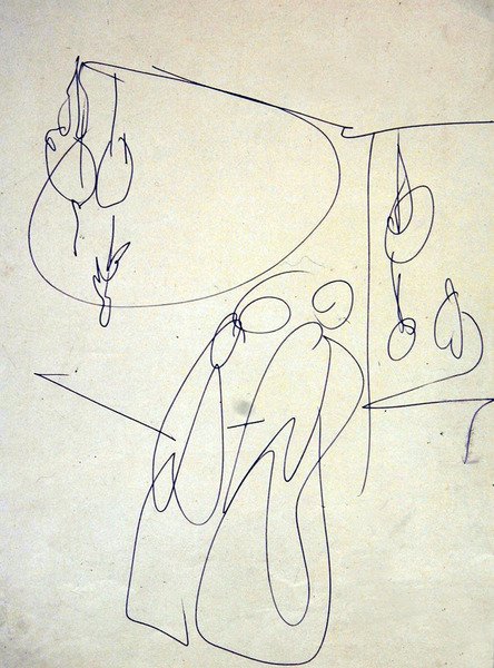 Ostajat Poulterersin ulkopuolella tekijältä Henri Gaudier Brzeska