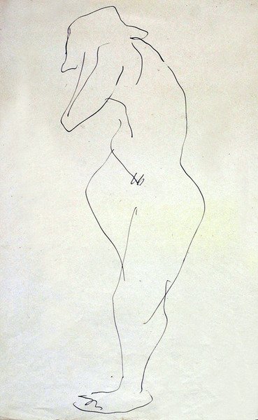 Sophie Nude kääntyy pois tekijältä Henri Gaudier Brzeska