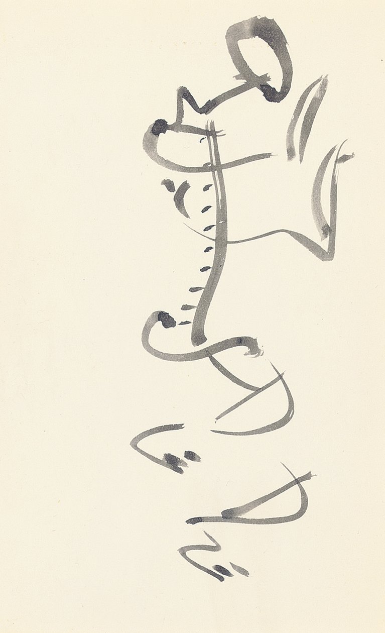 Tutkimus "Red Stone Dancerille", 1914 tekijältä Henri Gaudier Brzeska