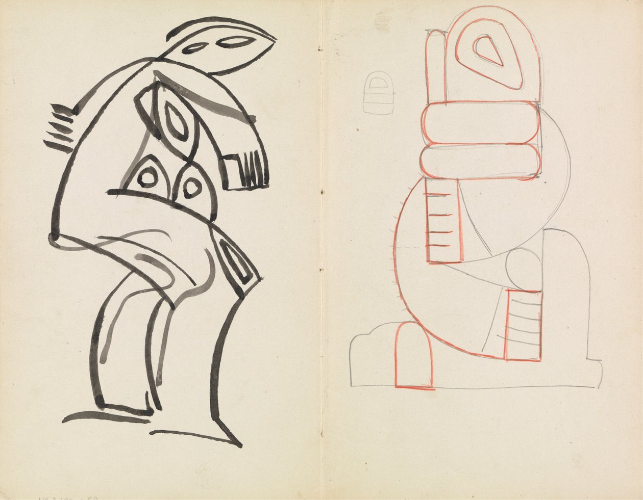 Naishahmon tutkimus, abstrakti hahmotutkimus tekijältä Henri Gaudier Brzeska
