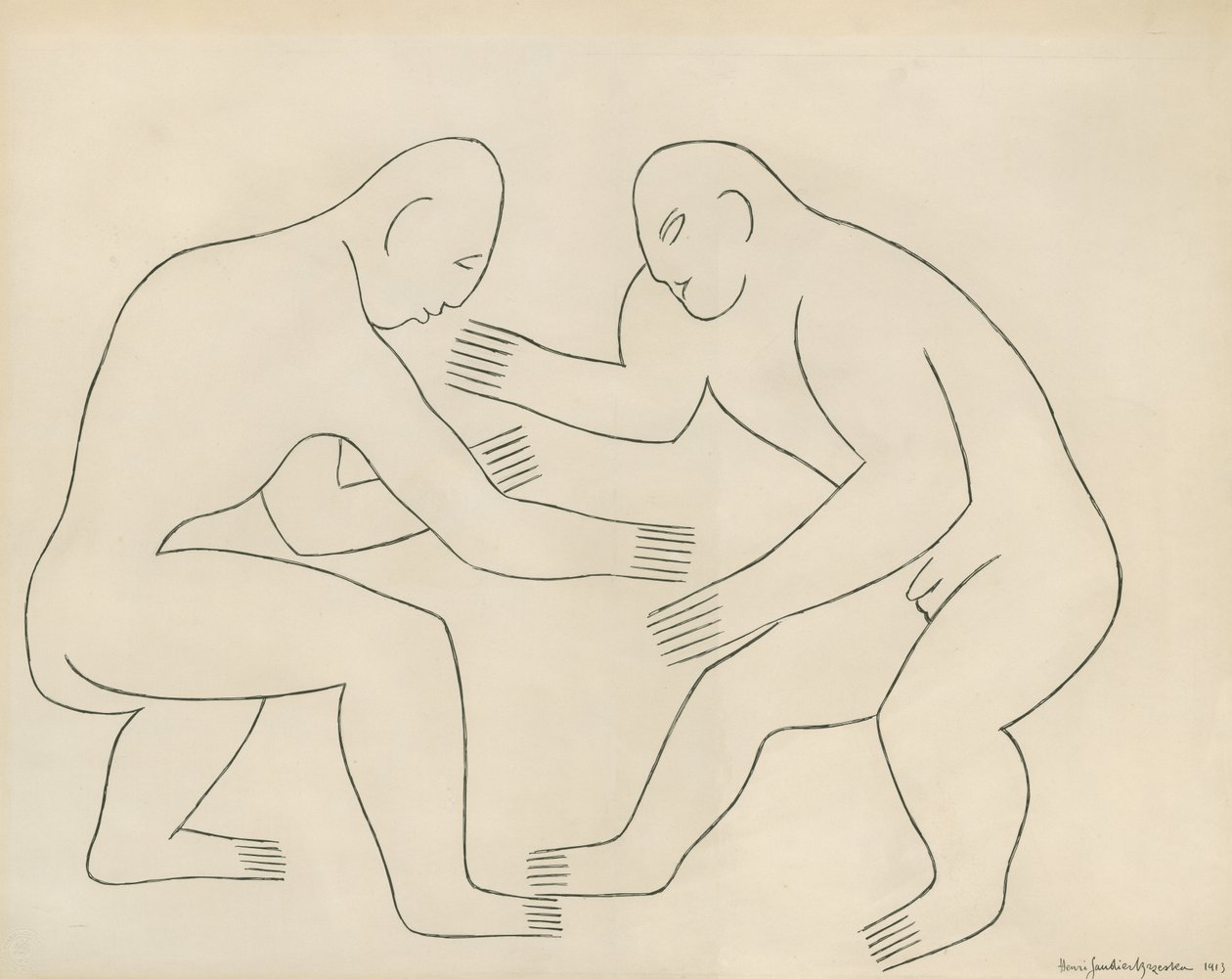 Painijat tekijältä Henri Gaudier Brzeska