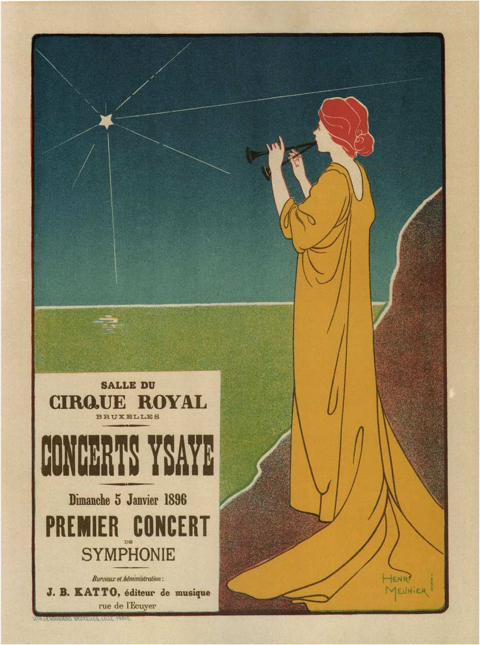 Konsertit Ysaÿe, 1895 tekijältä Henri Georges Meunier