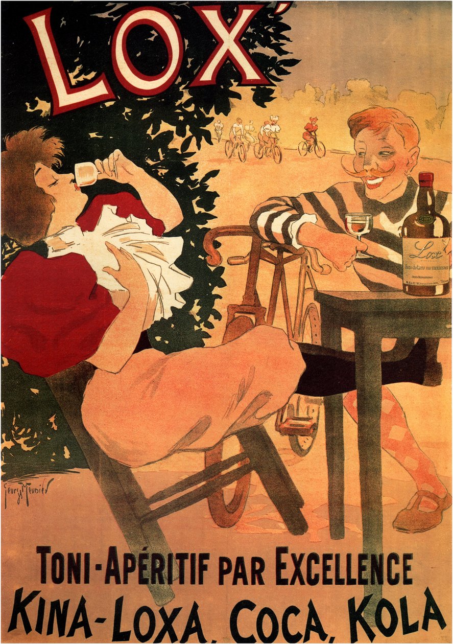 Lox Toni-Aperitiu per excel·lència. Kina-Lox, Coca, Cola, 1895 finlandès tekijältä Henri Georges Meunier