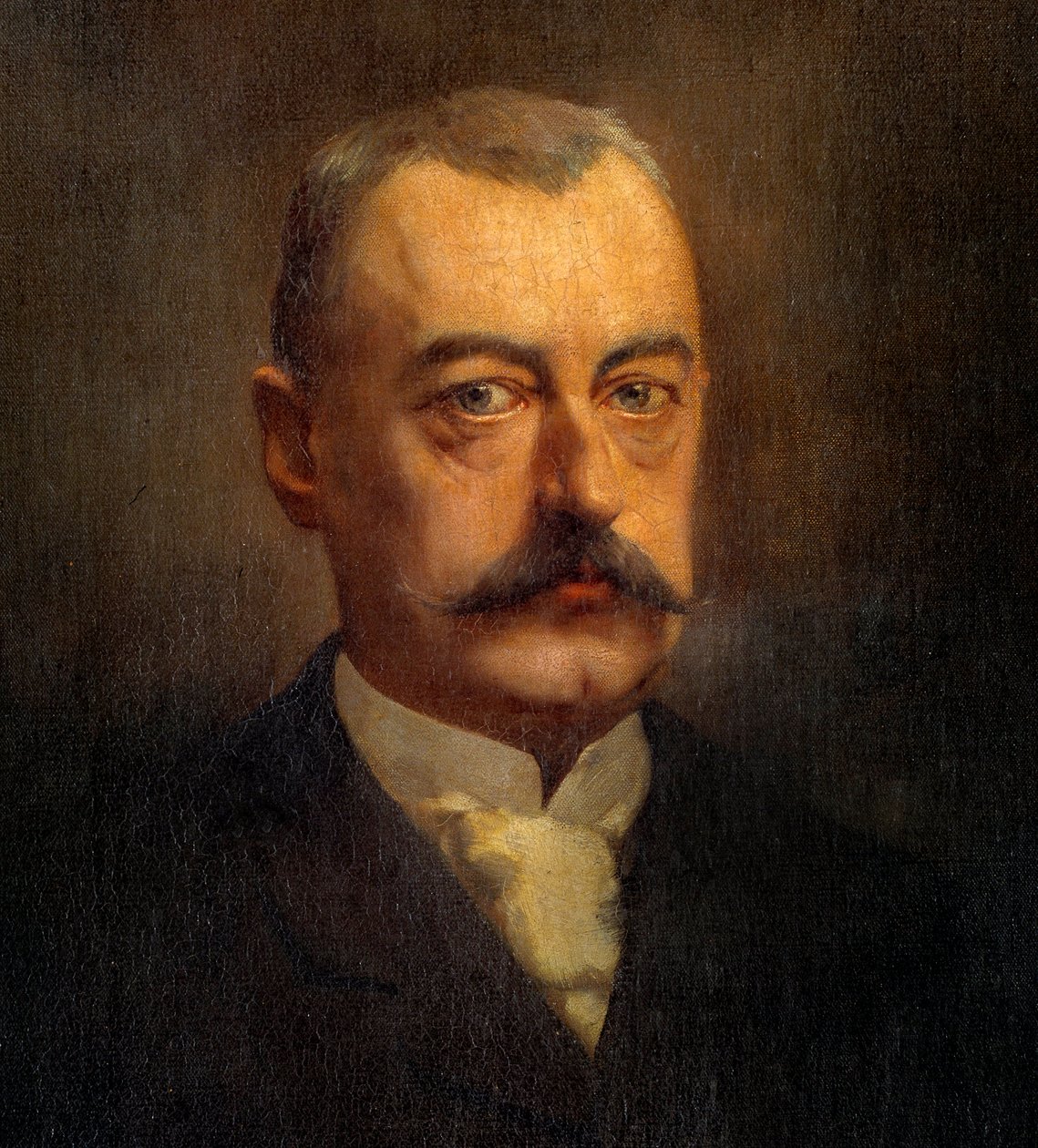 Yksityiskohta Pierre Waldeck Rousseaun (Waldeck-Rousseau) (1846-1904) poliitikon muotokuvasta "" Henri Gervexin (1852-1929) maalaus 1800-luvun su. 1x0,72 m Pariisi, Musee Carnavalet tekijältä Henri Gervex