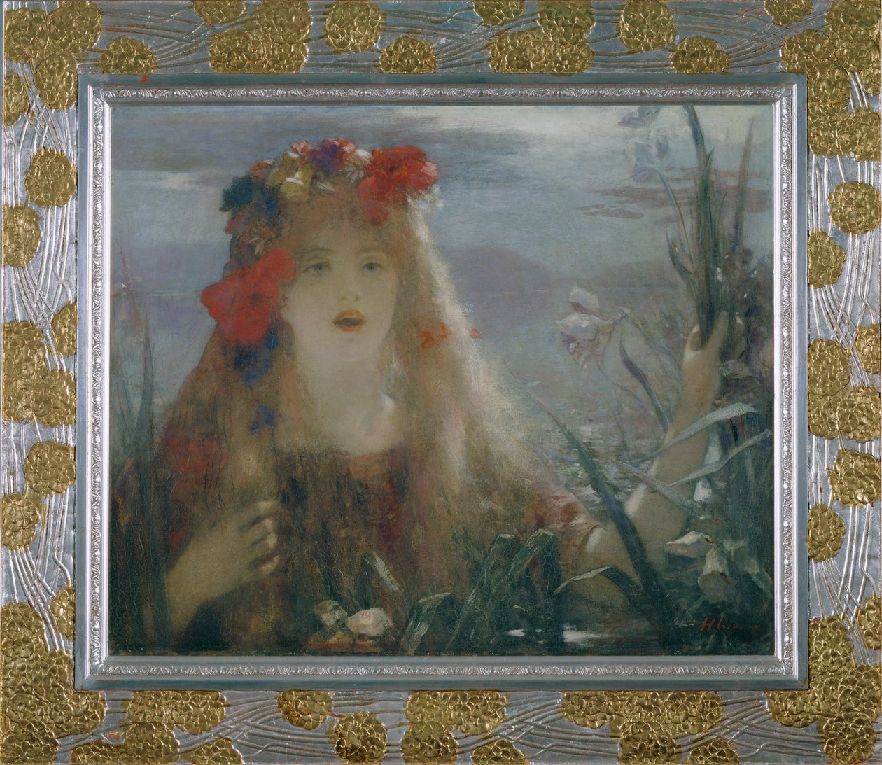 Ophelia (maalaus kankaalle) tekijältä Henri Gervex