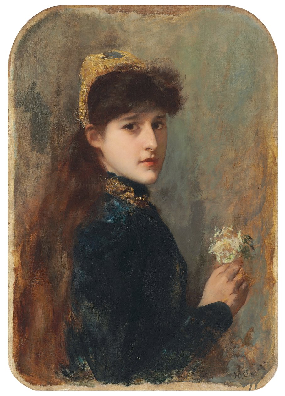 Nuoren tytön muotokuva, n. 1877-1880 tekijältä Henri Gervex
