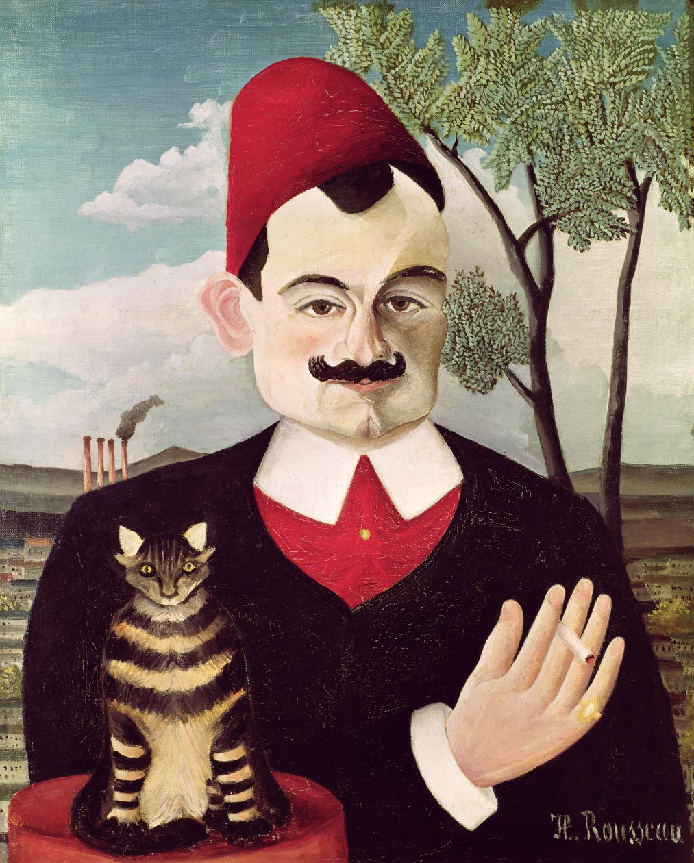 Pierre Lotin (1850-1923) muotokuva n. 1891 (öljy kankaalle) tekijältä Henri J.F. Rousseau