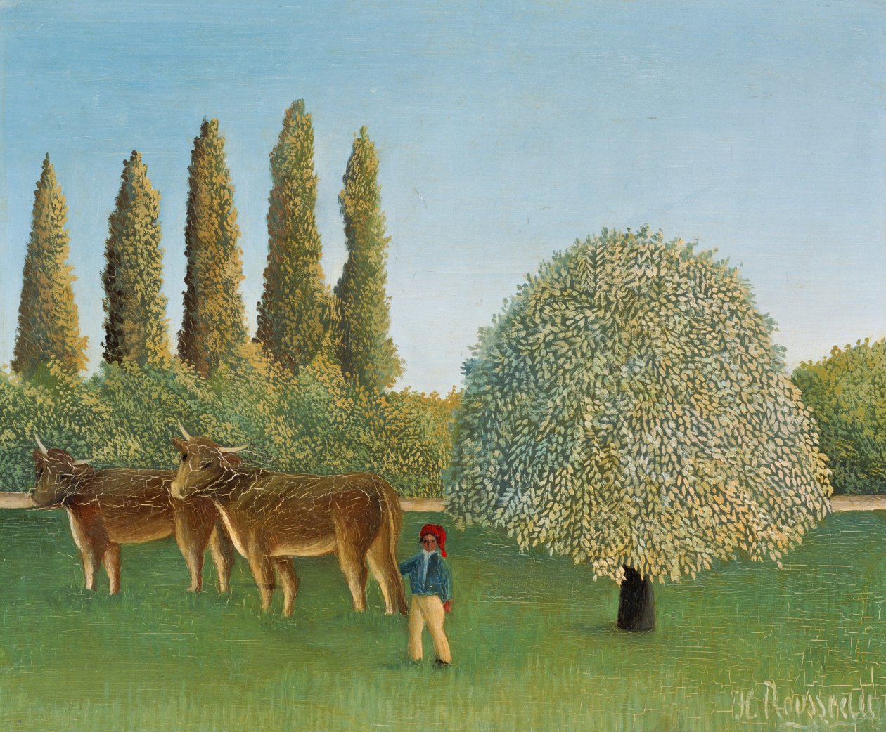 Meadowland (The Pasture) tekijältä Henri Rousseau