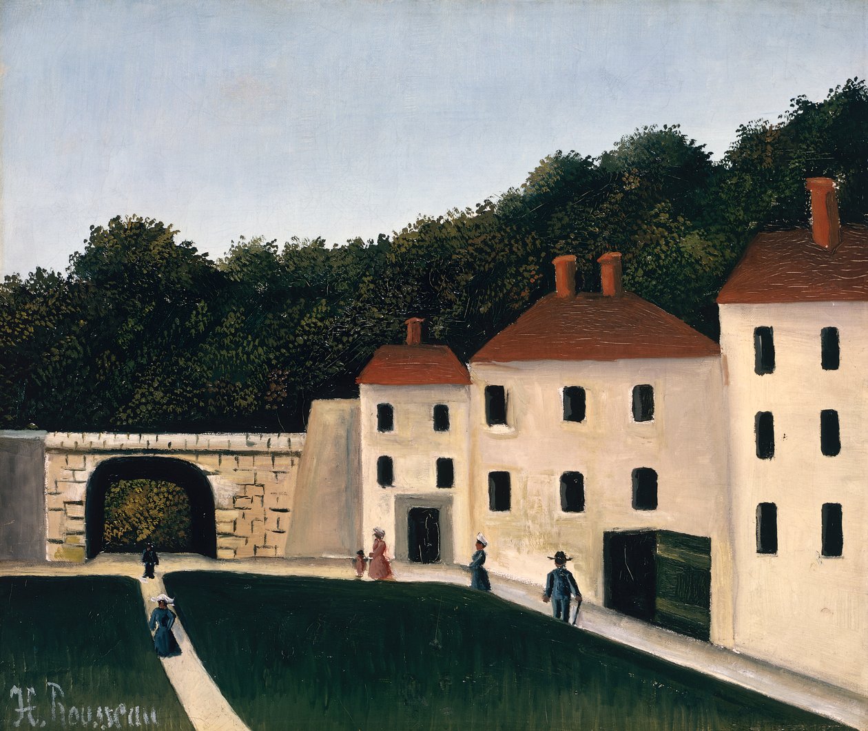 Kävelijöitä puistossa tekijältä Henri J.F. Rousseau