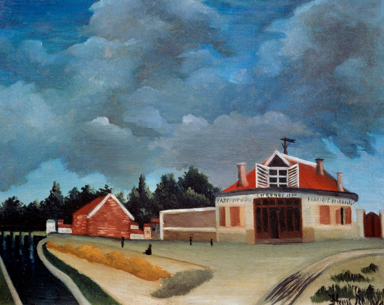 Tuolitehdas Henri Rousseaun maalaus dit le Douanier Rousseau (1844-1910) 1900-luvun su. 0,46 x 0,38 m Pariisi, Musee de l